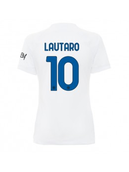 Inter Milan Lautaro Martinez #10 Auswärtstrikot für Frauen 2023-24 Kurzarm